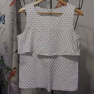 J.Crew polka dot tank